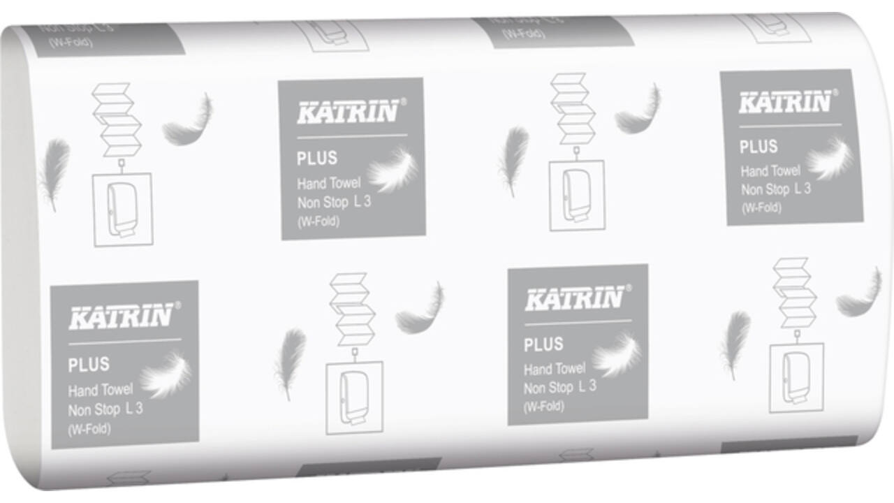 Handdoek Katrin W-vouw Plus 3-laags 320x240mm 25x90st