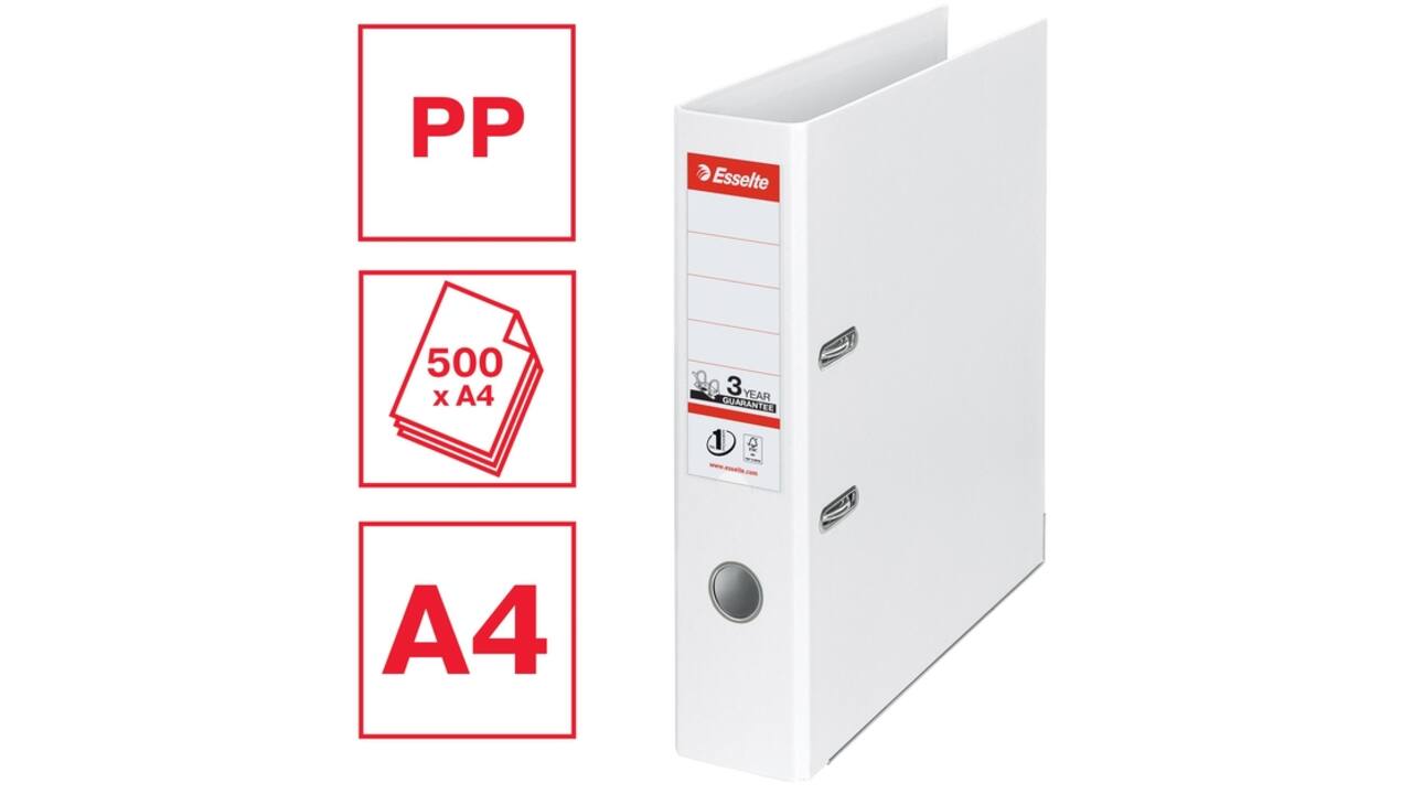 Ordner Esselte Vivida No.1 multipack 75mm A4 5 stuks wit