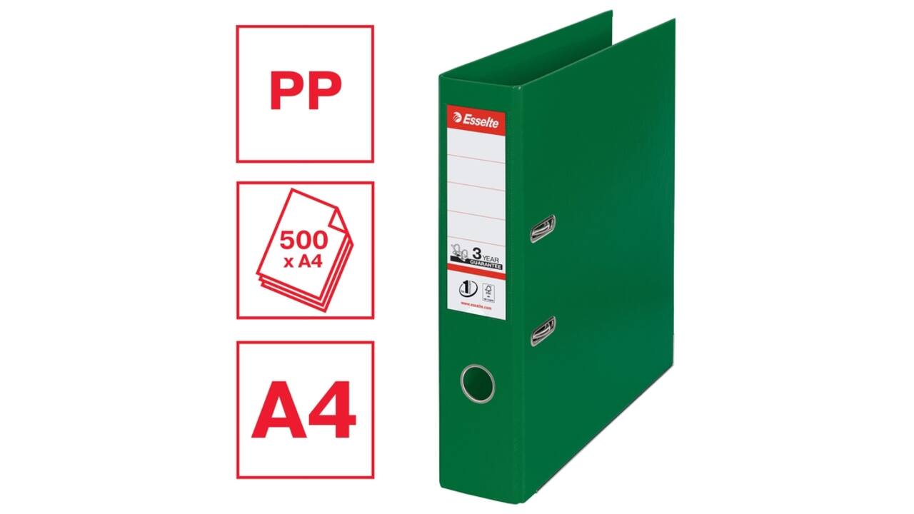 Ordner Esselte Vivida No.1 multipack 75mm A4 5 stuks groen