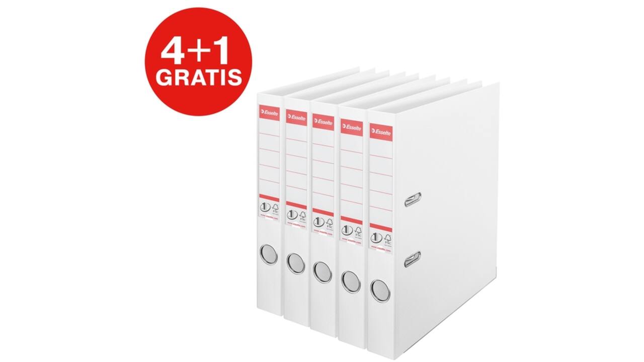 Ordner Esselte No 1 Power PP 50mm wit 5 stuks