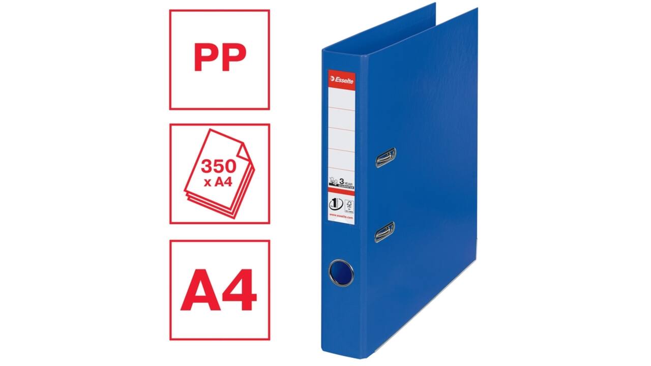 Ordner Esselte No 1 Power PP 50 mm blauw 5 stuks