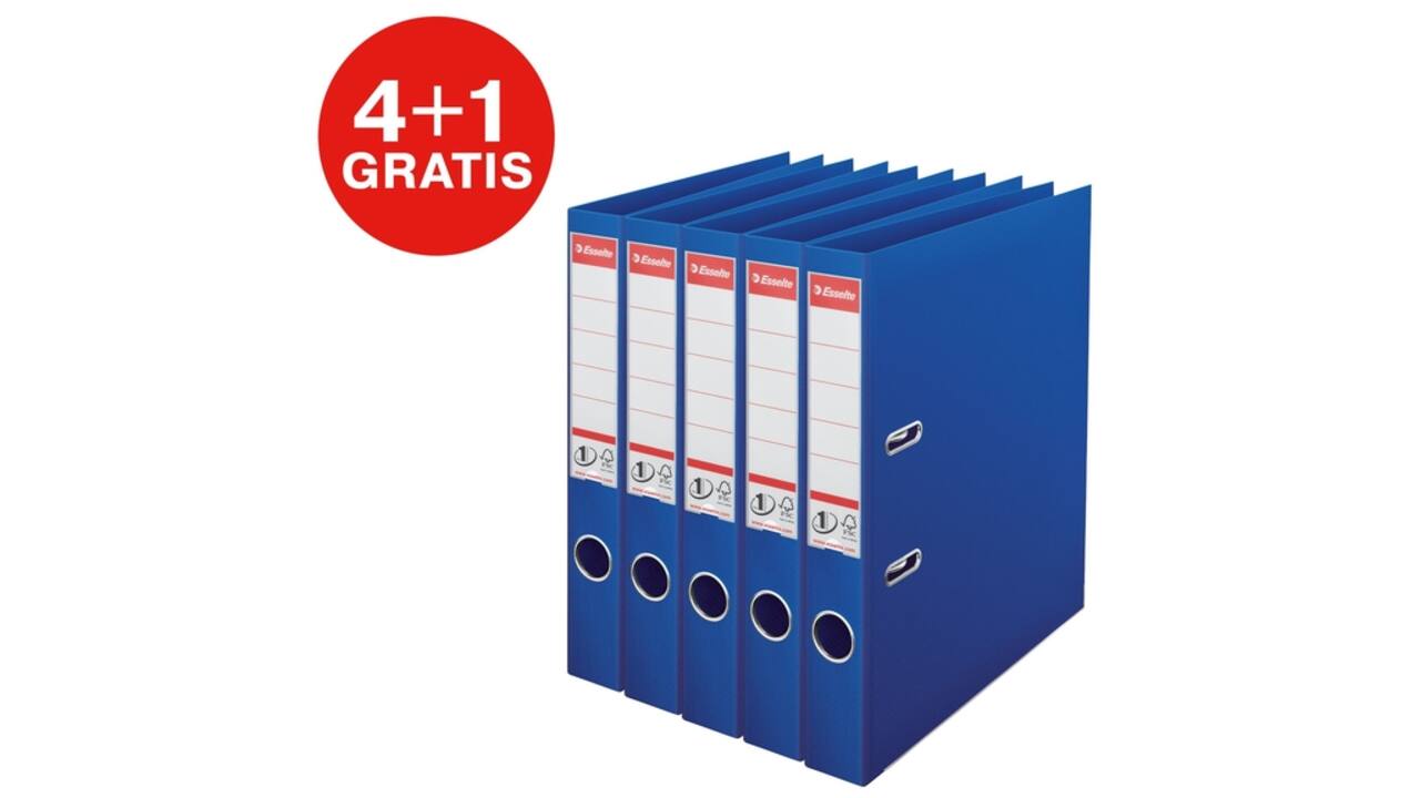 Ordner Esselte No 1 Power PP 50 mm blauw 5 stuks