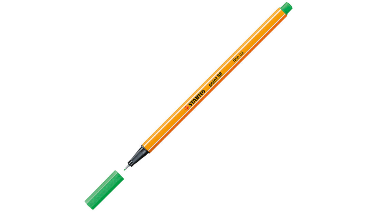 Fineliner STABILO point 88/16 fijn licht smaragdgroen