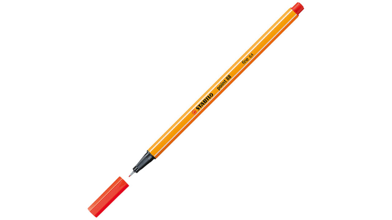 Fineliner STABILO point 88/48 fijn lichtrood