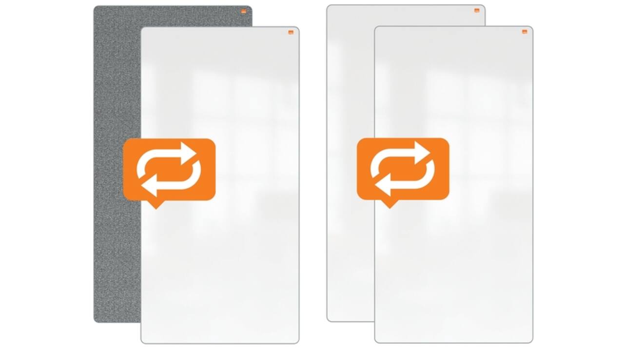 White- en Memobord systeem Nobo Move & Meet 1800x900mm