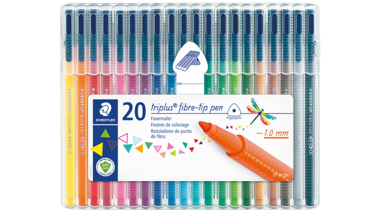 Kleurstift Staedtler 323 Triplus color à 20 kleuren