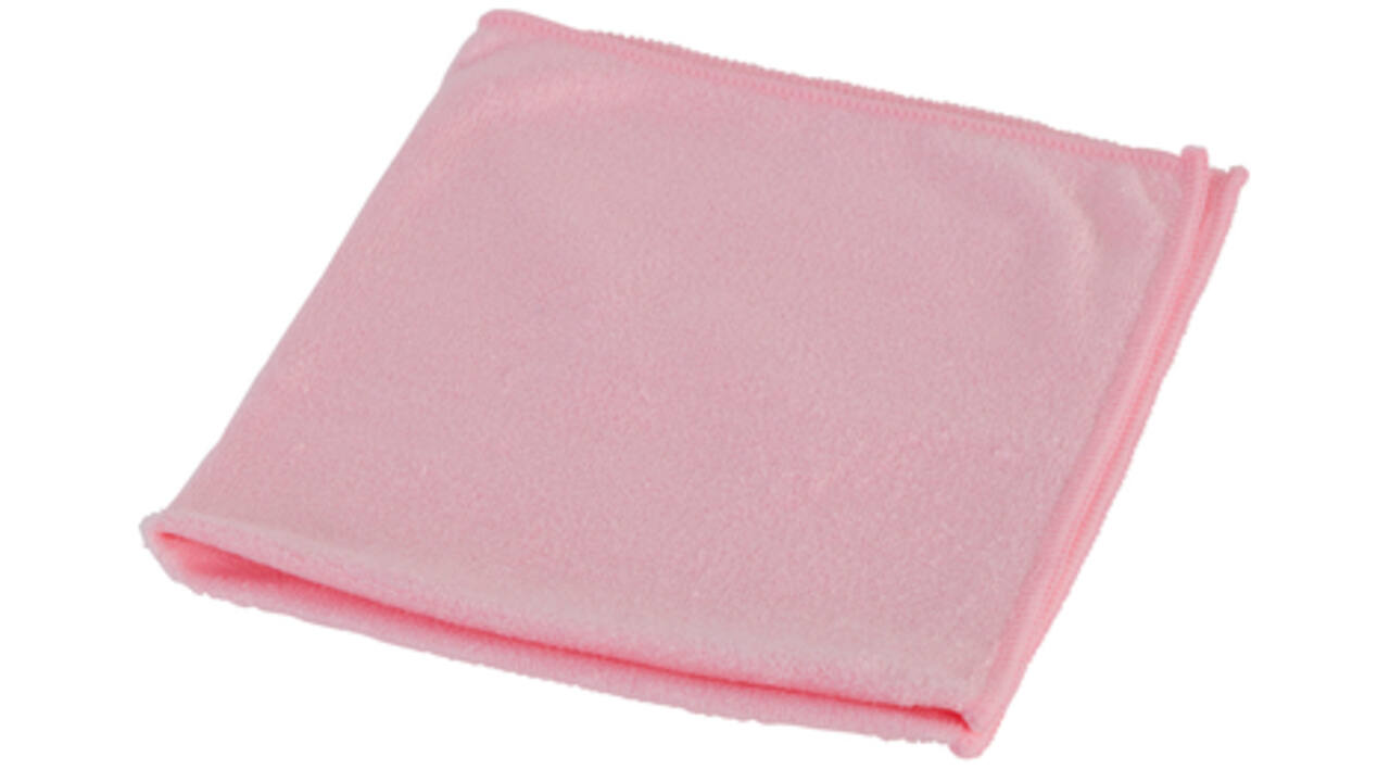 Microvezeldoek Cleaninq basic 38x38 cm rood
