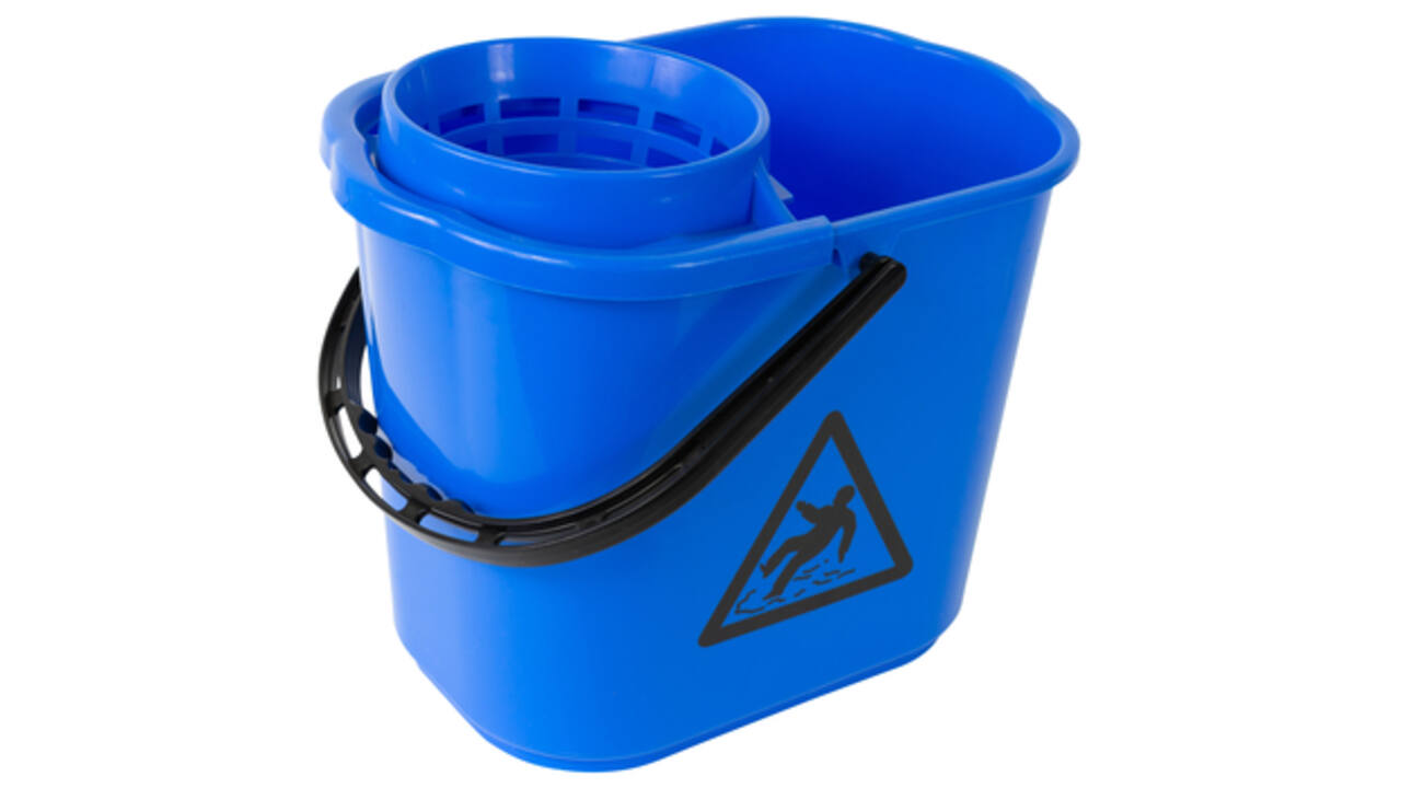 Mopemmer spaans Cleaninq met korf 12L blauw