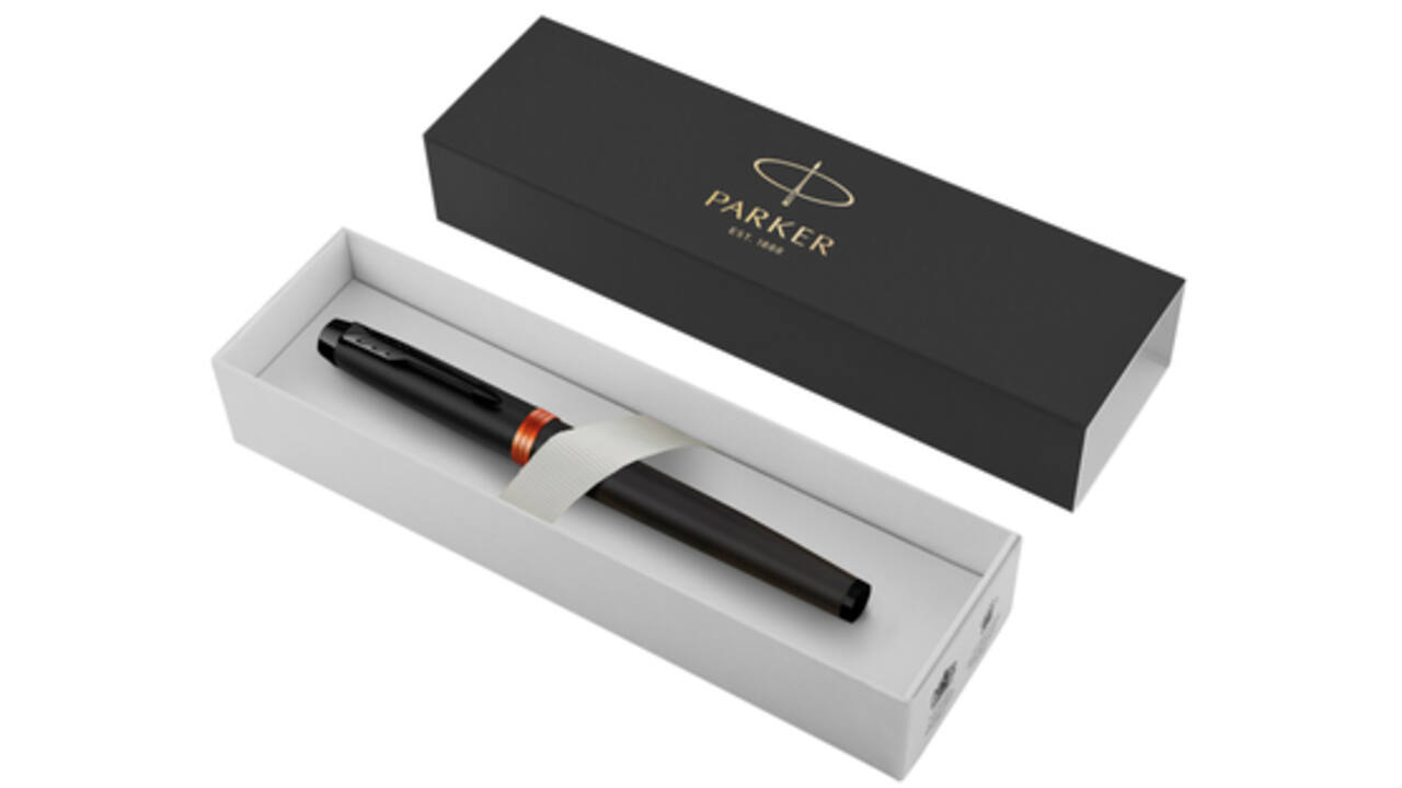 Rollerpen Parker IM black orange vibrant ring fijn
