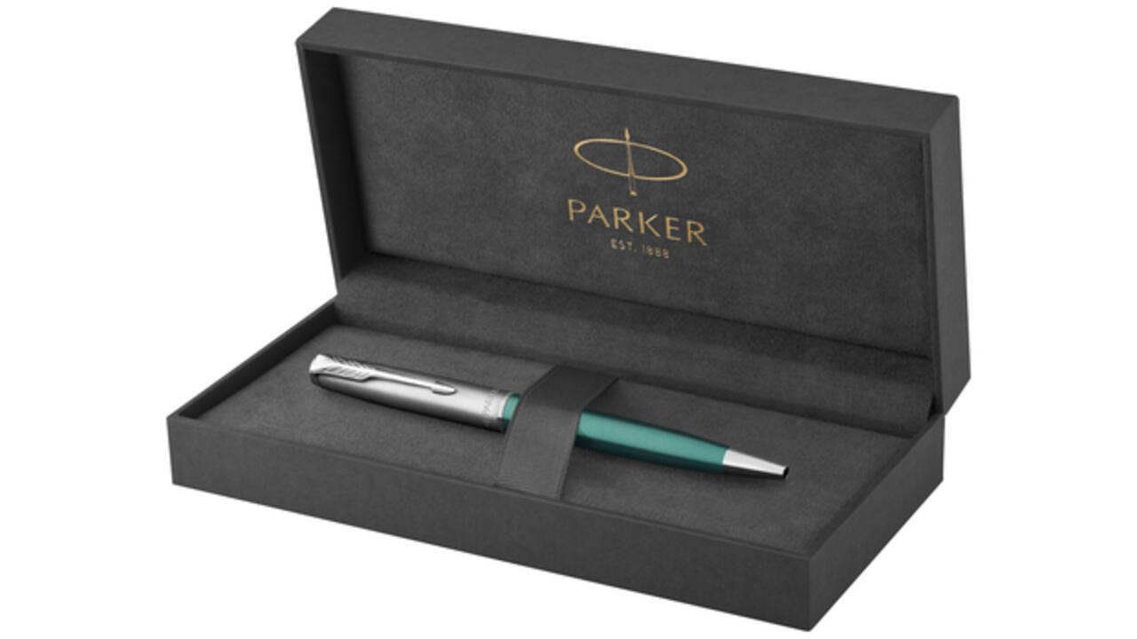 Balpen Parker Sonnet Essential sandblasted green lacquer CT medium