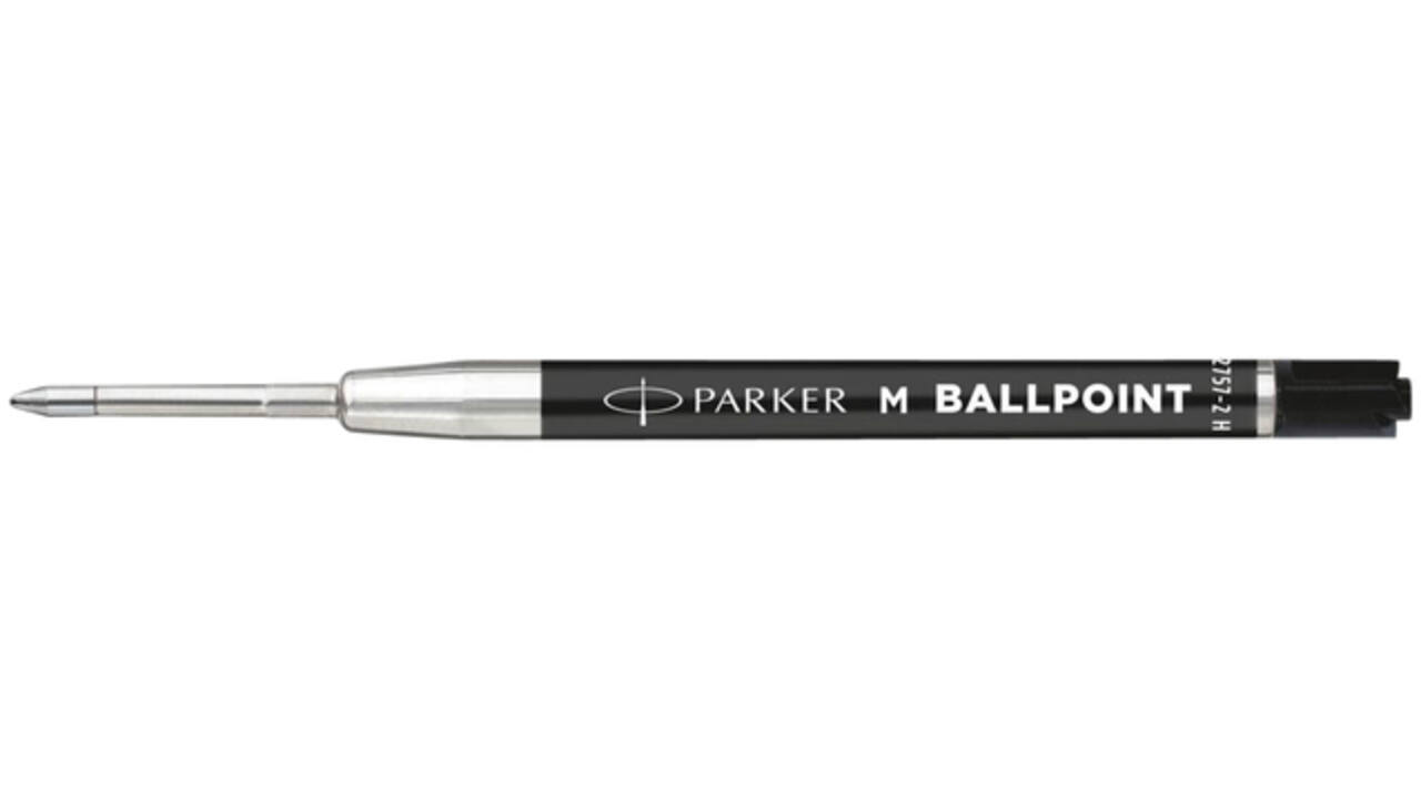 Balpenvulling Parker Economic medium zwart blister à 2 stuks