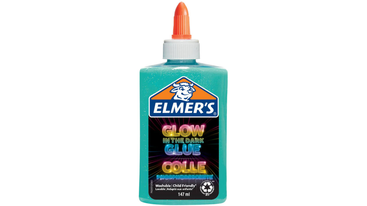 Kinderlijm Elmer's glow in the dark blauw