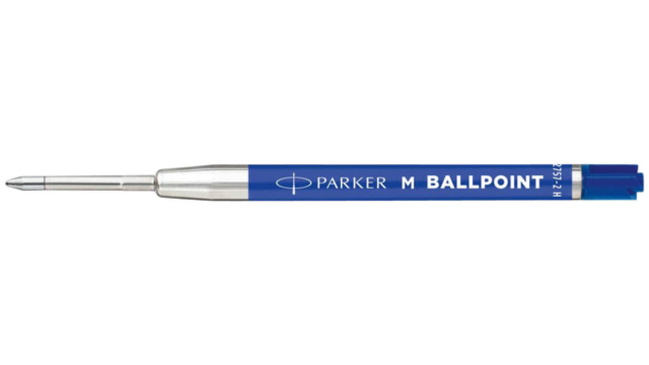Balpenvulling Parker Economic medium blauw blister à 2 stuks