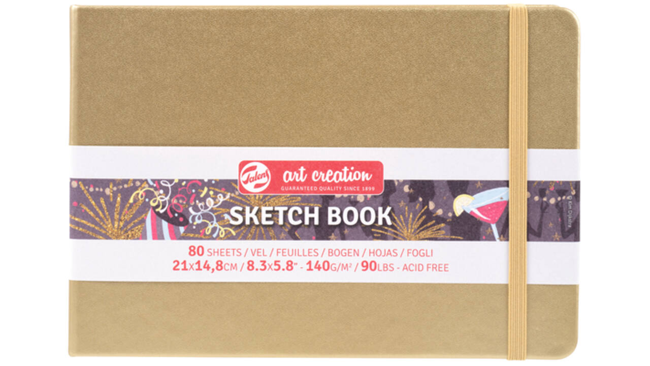 Schetsboek Talens Art Creation goudgeel 21x15cm 140gr 80vel