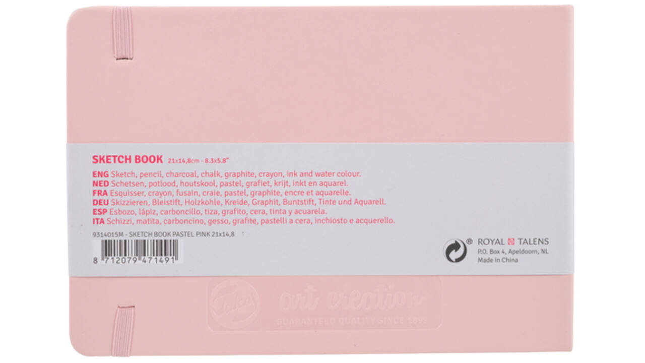 Schetsboek Talens Art Creation roze 21x15cm 140gr 80vel