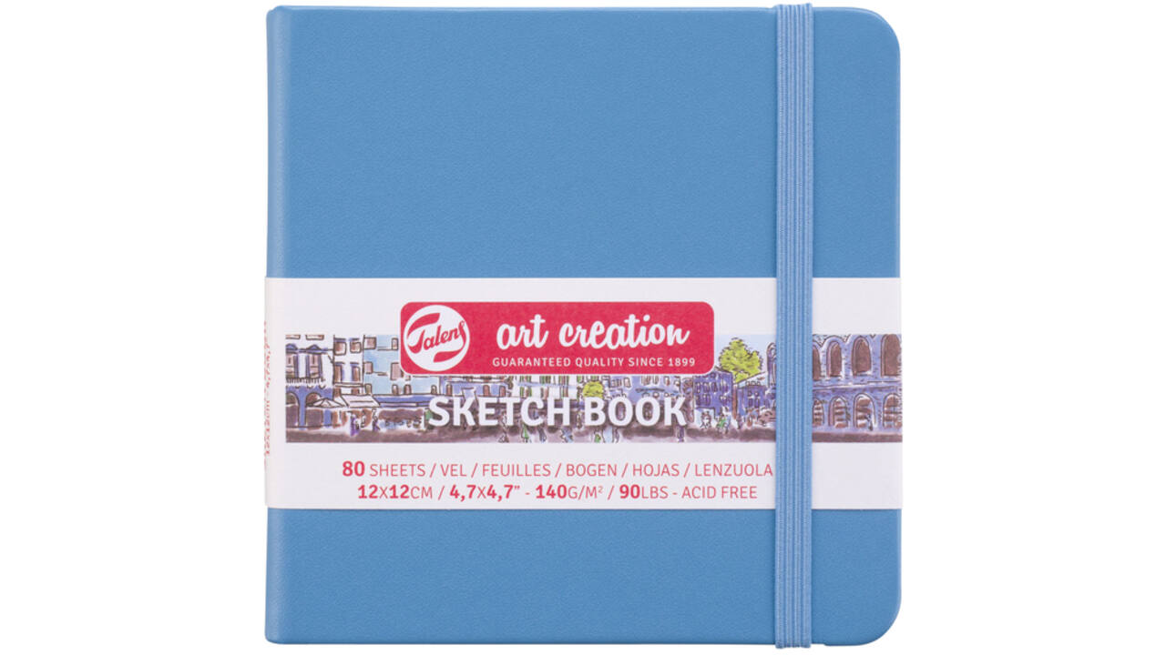 Schetsboek Talens Art Creation blauw 12x12cm 140gr 80vel