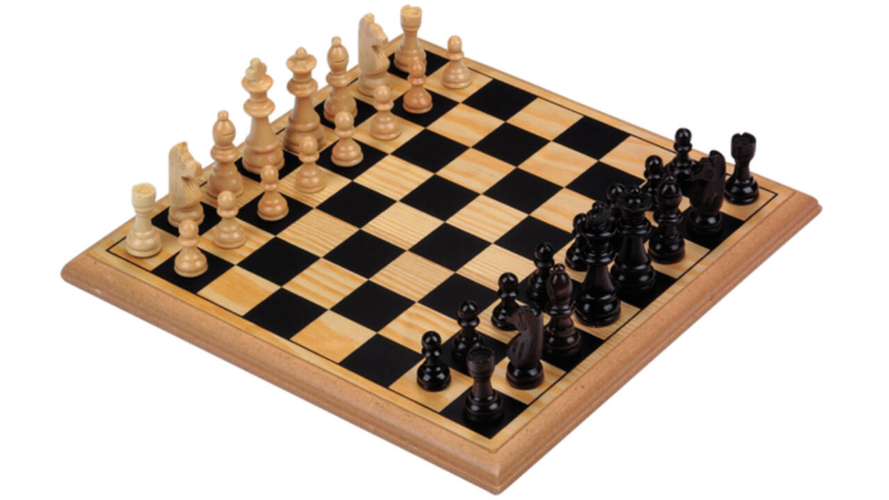 Schaakspel Longfield Games hout 30x30cm