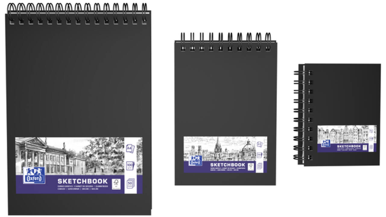 Schetsboek Oxford A6 80 vel 100 gram spiraal