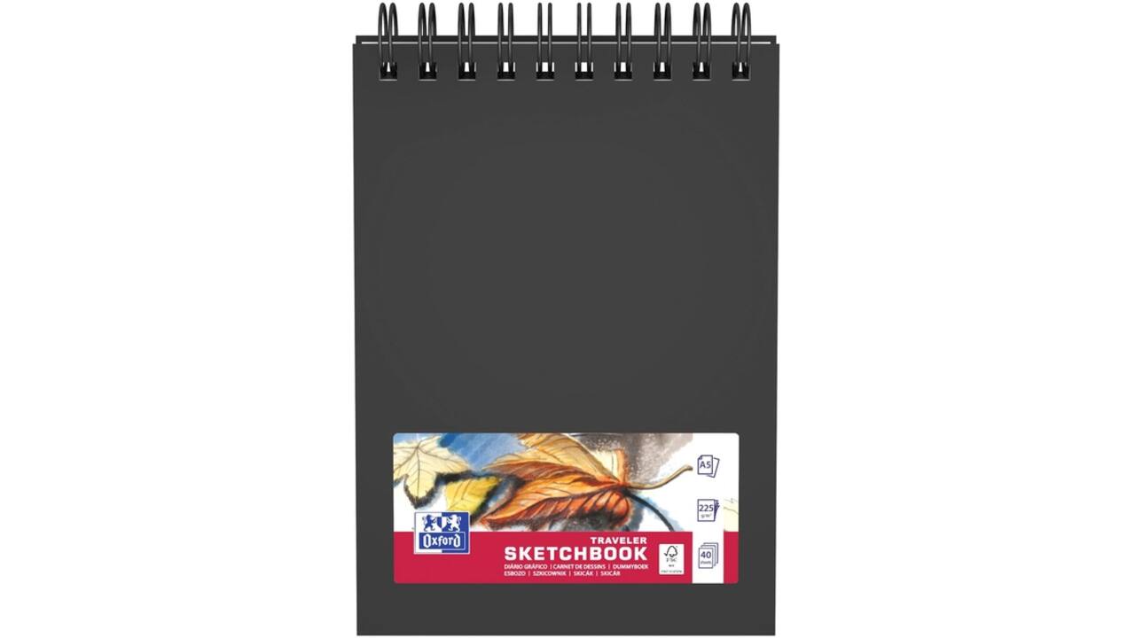 Schetsboek Oxford Mix Media A5 40 vel 225 gram spiraal