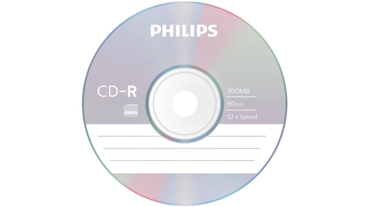 CD-R Philips 80Min 700MB 52x SP (25)