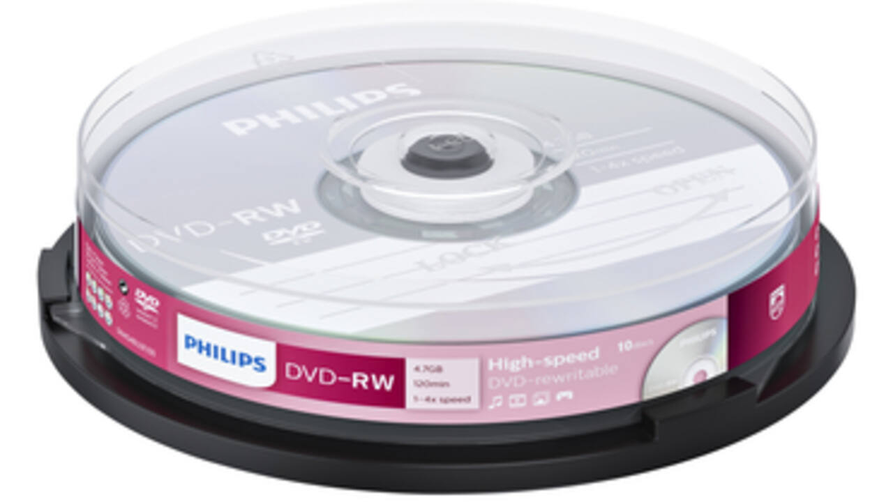 DVD-RW Philips 4.7GB 4x SP (10)