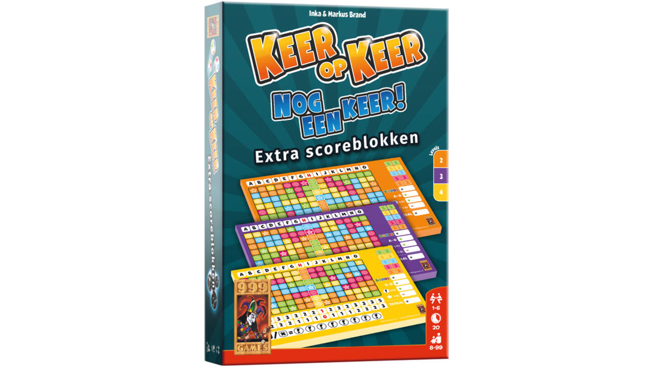 Scoreblok Keer op Keer level 2,3 en 4