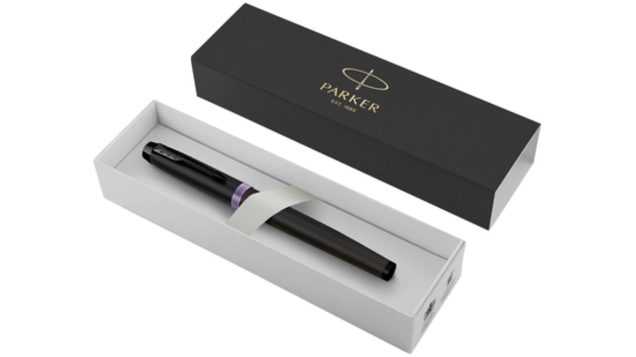 Rollerpen Parker IM black purple vibrant ring fijn
