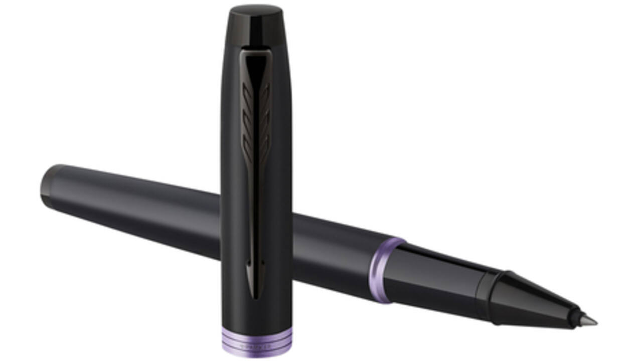 Rollerpen Parker IM black purple vibrant ring fijn
