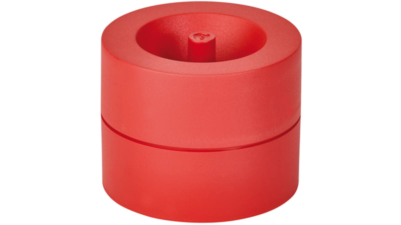 Papercliphouder MAULpro Blauwe Engel recycled Ø73x60mm rood