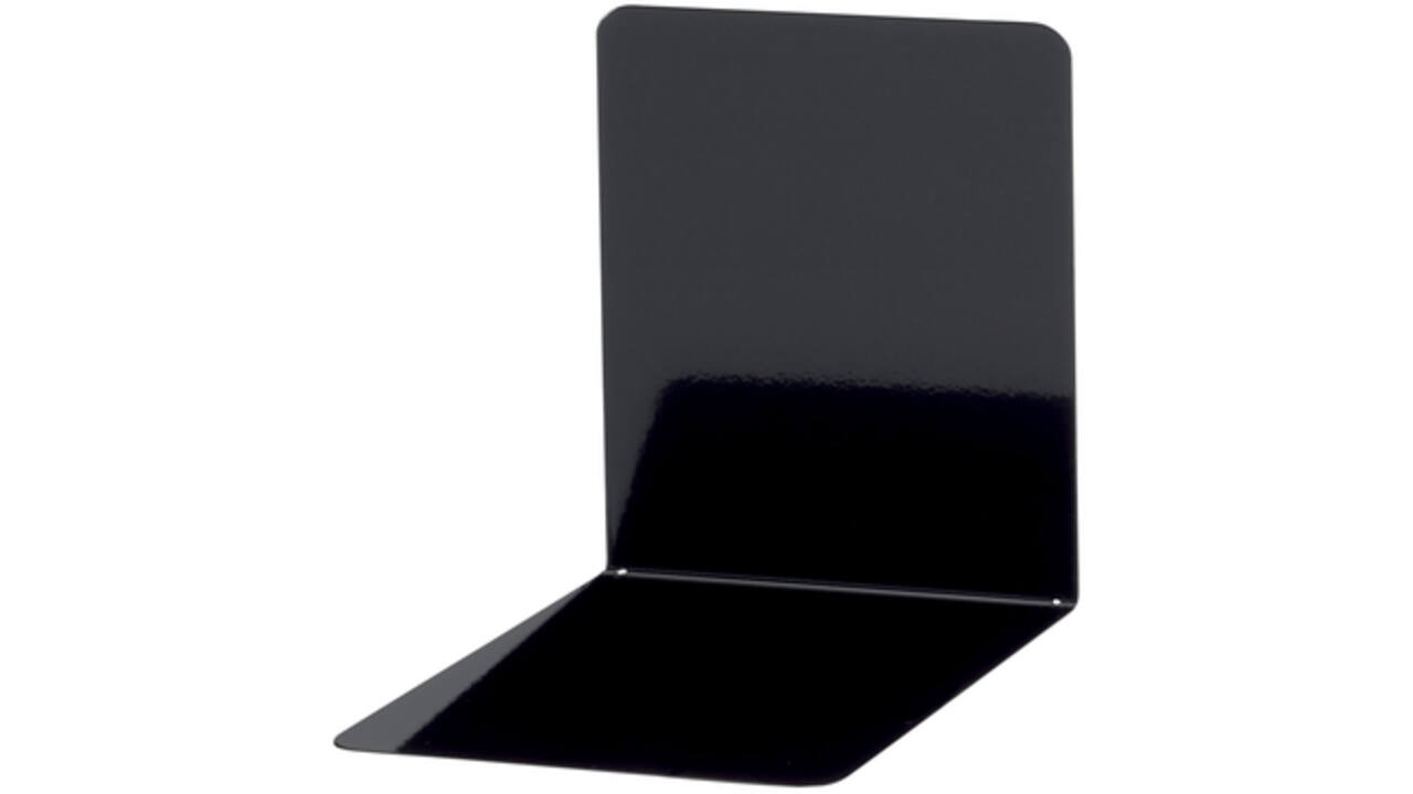 Boekensteun MAUL staal magnetisch 14x12x14cm set 2 zwart