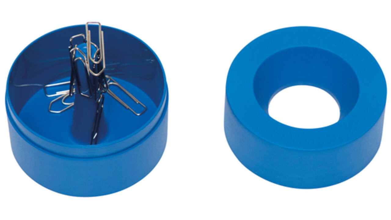 Papercliphouder MAULpro Blauwe Engel recycled Ø73x60mm blauw