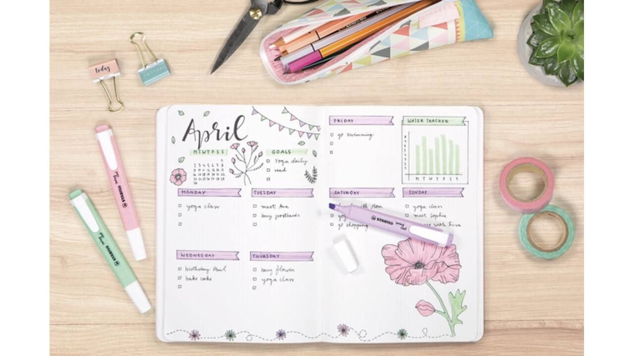 Markeerstift STABILO Swing cool 275/4 pastel assorti etui à 4 stuks