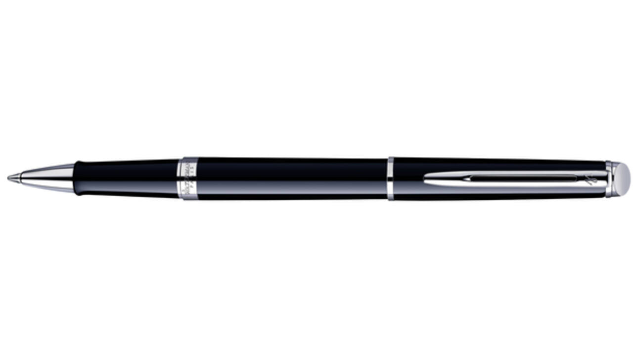 Rollerpen Waterman Hémisphère black lacquer CT fijn