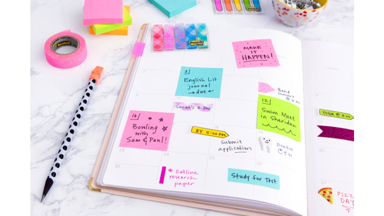 Memoblok Post-it 655 76x127mm gelijnd roze