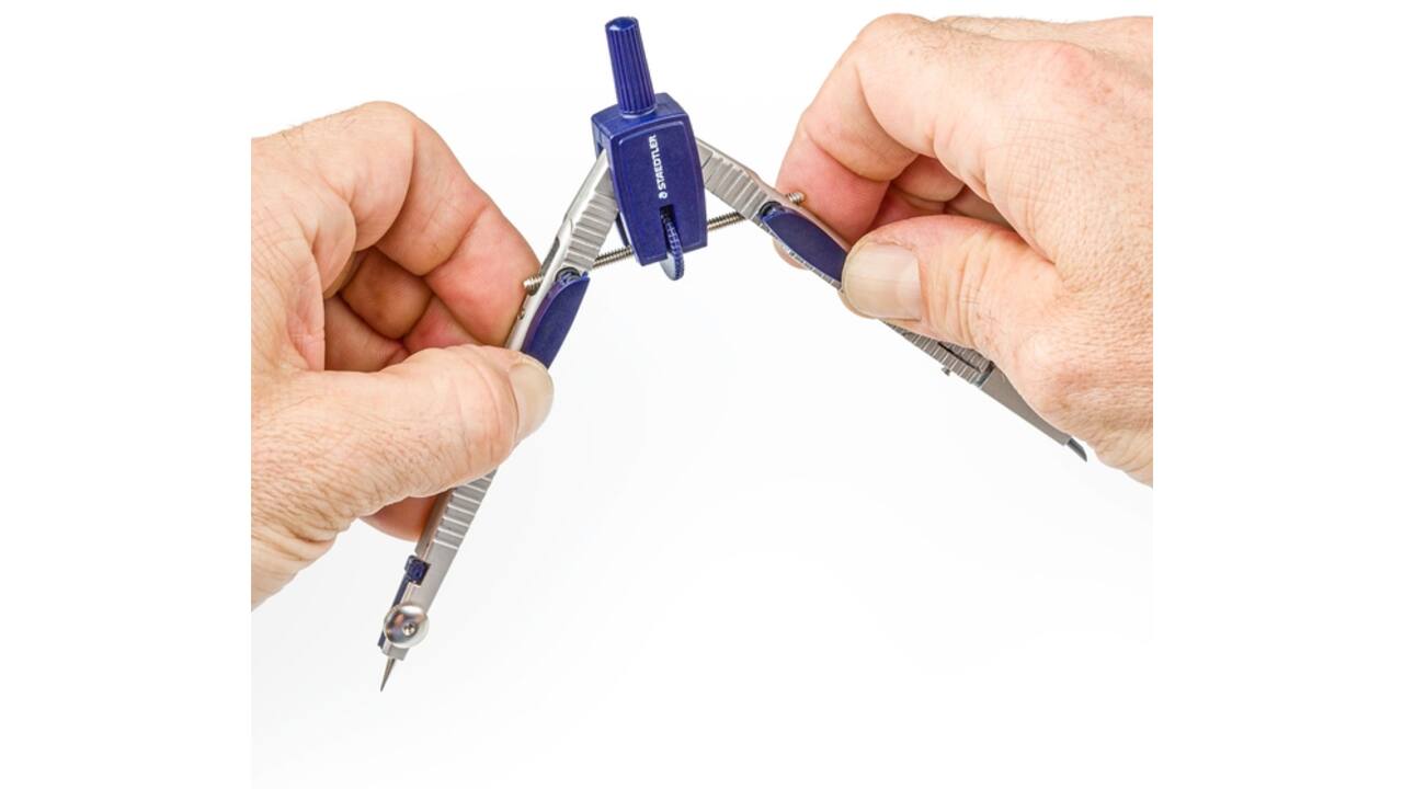 Passer Staedtler Mars 553 met snelverstelling en verlengstuk