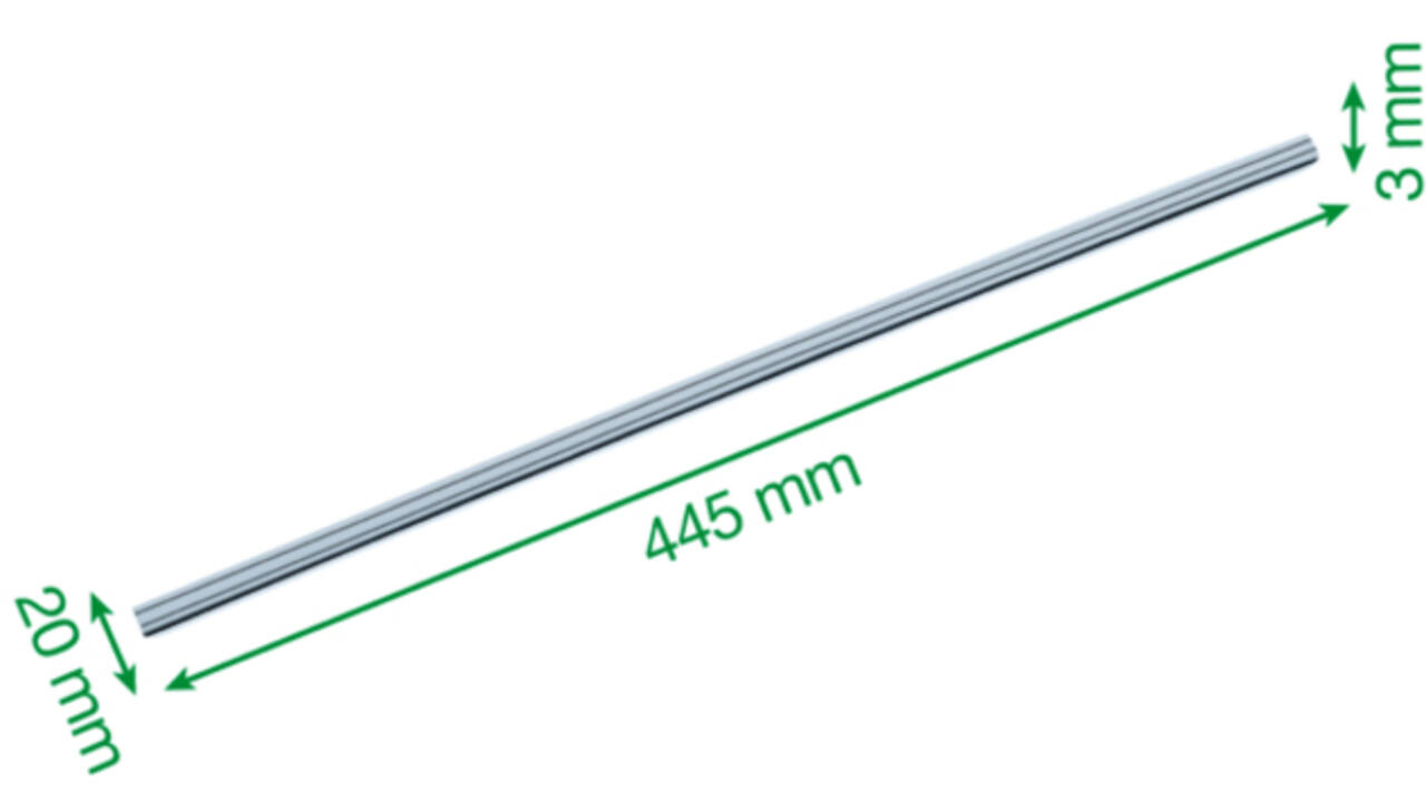 Mesgeleider voor rolsnijmachine Leitz Precision Office A4+ 2 stuks