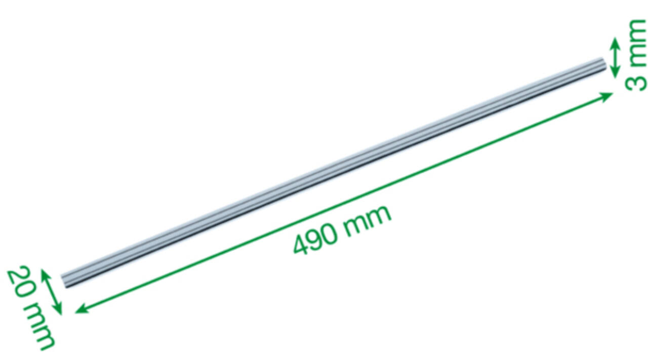 Mesgeleider voor rolsnijmachine Leitz Precision Office A3 2 stuks