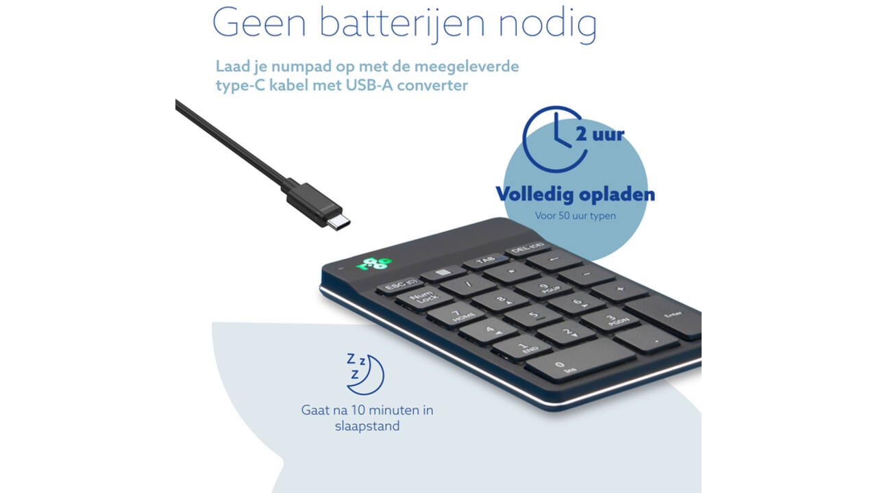 Toetsenbord R-Go Ergonomisch Numpad Break Wireless
