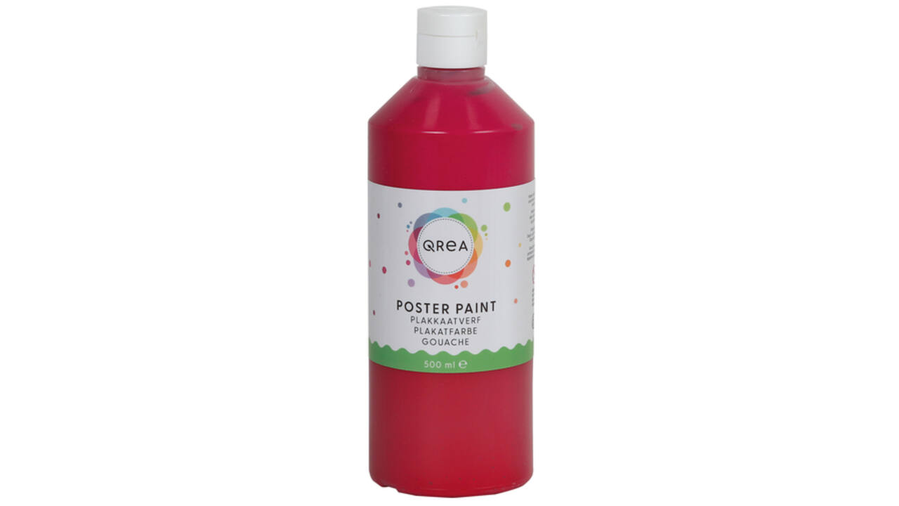 Plakkaatverf Qrea rood 500ml
