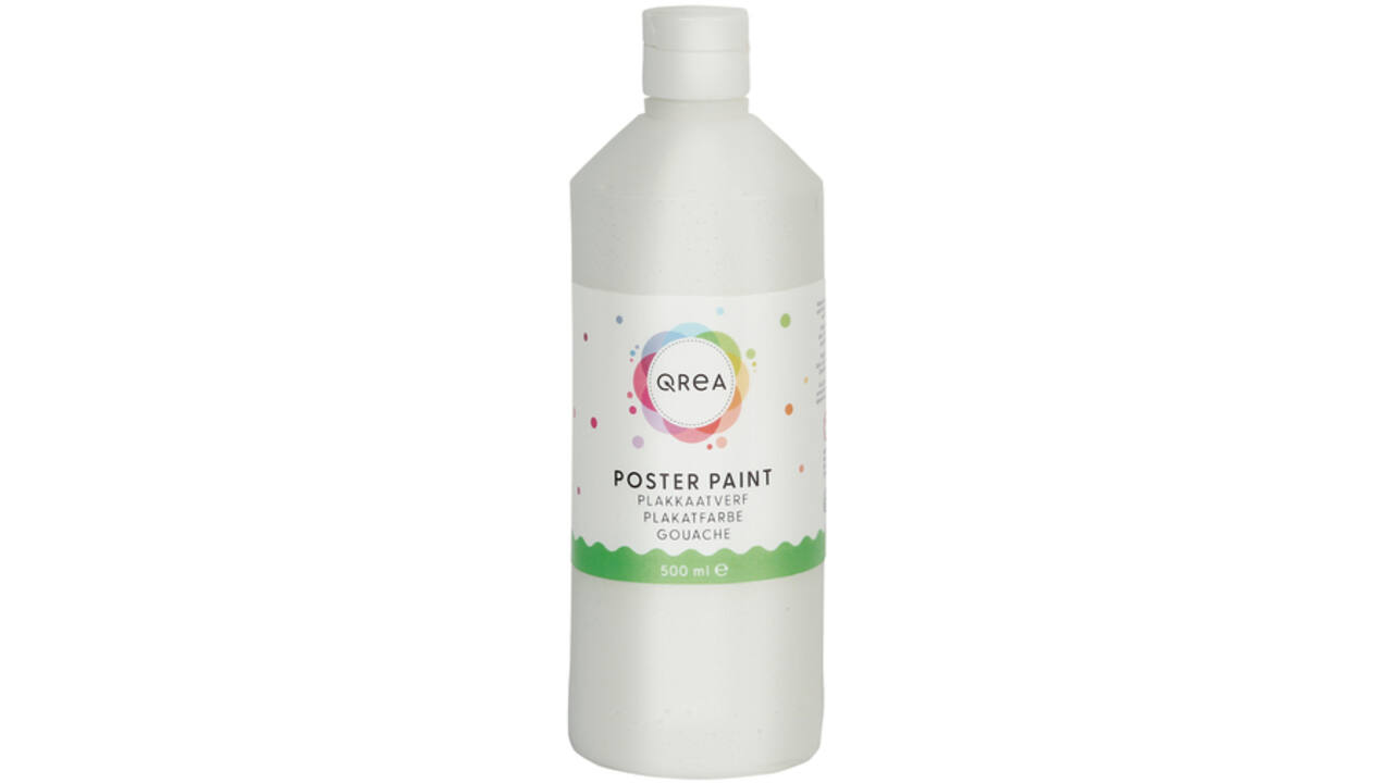 Plakkaatverf Qrea wit 500ml