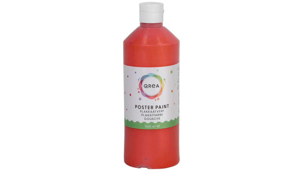 Plakkaatverf Qrea lichtrood 500ml