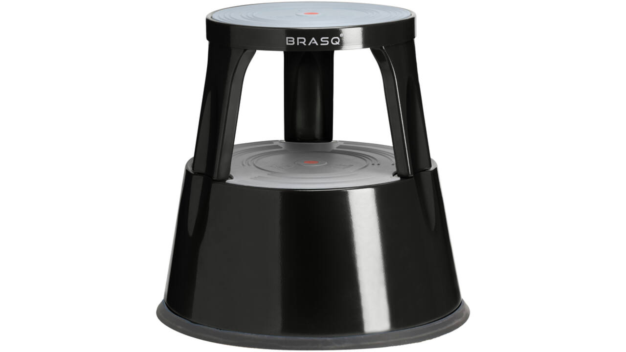 Opstapkruk BRASQ 42cm metaal zwart