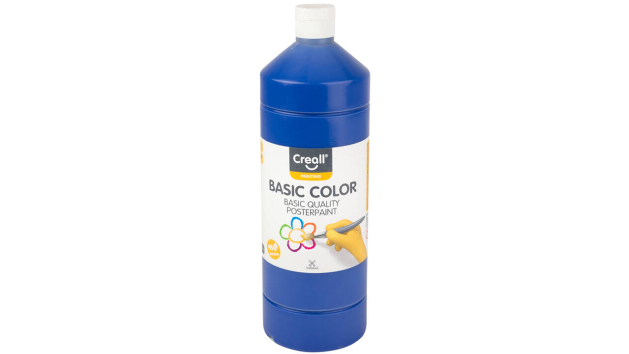 Plakkaatverf Creall basic donkerblauw 1000ml