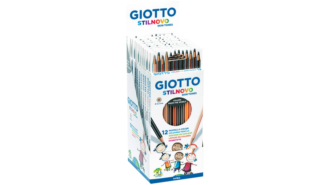 Potlood Giotto Stilnovo skin tones 12 stuks