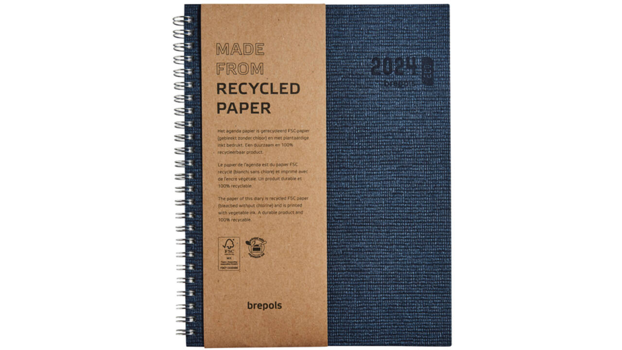 Agenda 2027 Brepols Ecotiming Kazar 7dagen/2pagina's spiraal assorti