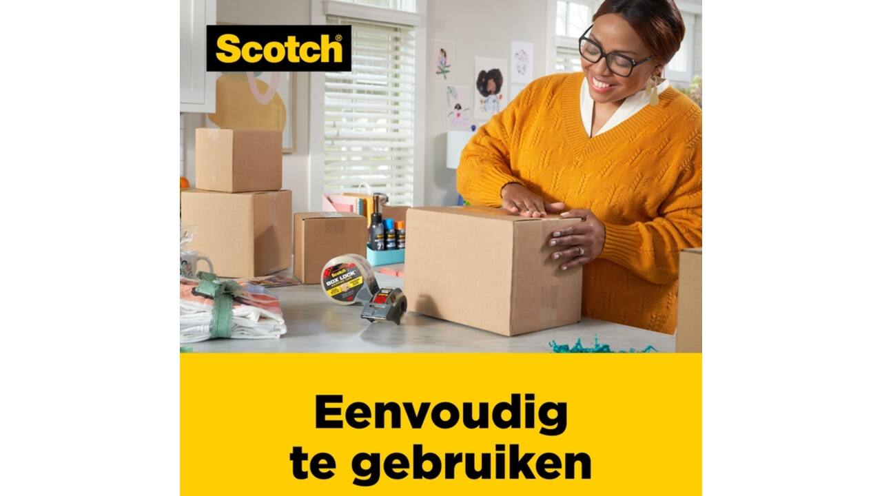 Verpakkingstape Scotch Box Lock 3950-EF 48mmx50m