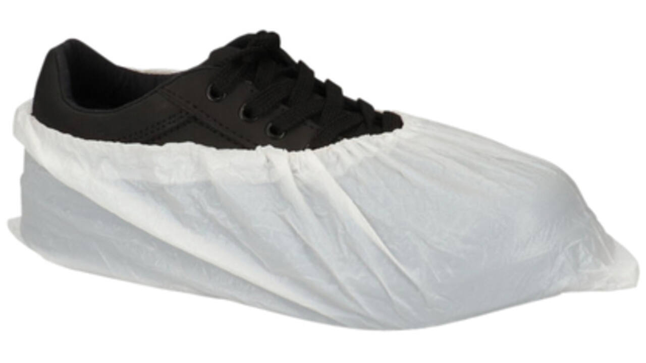 Schoenovertrek CMT 70mu geruwd maat 36-46 CPE wit