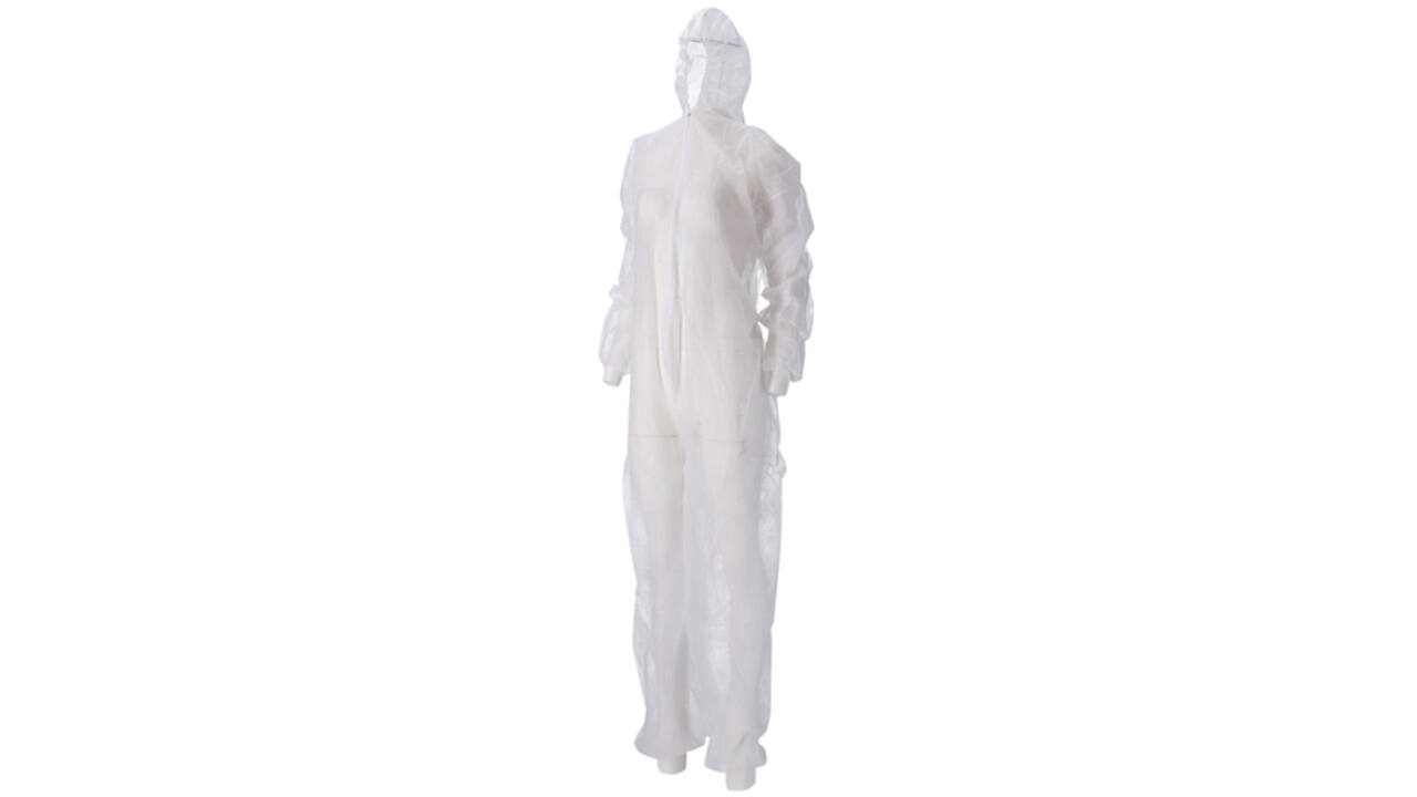 Overall CMT XXL non-woven ritssluiting PP wit