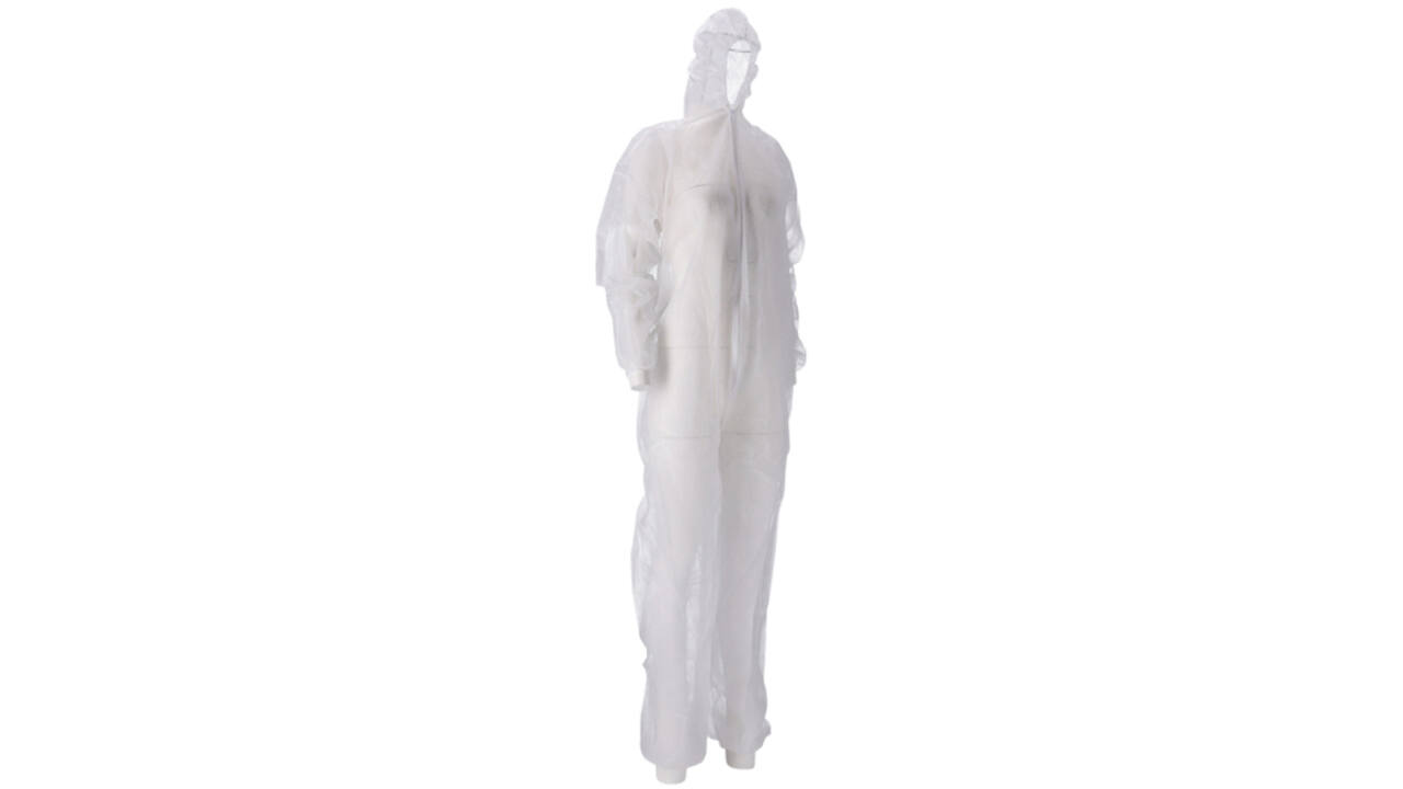 Overall CMT XXL non-woven ritssluiting PP wit