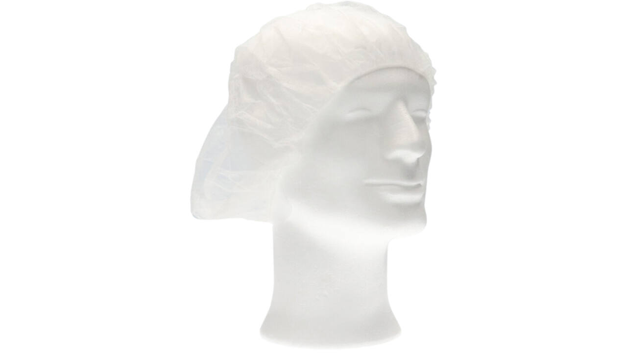 Haarnet CMT bouffant non-woven M 50cm PP wit